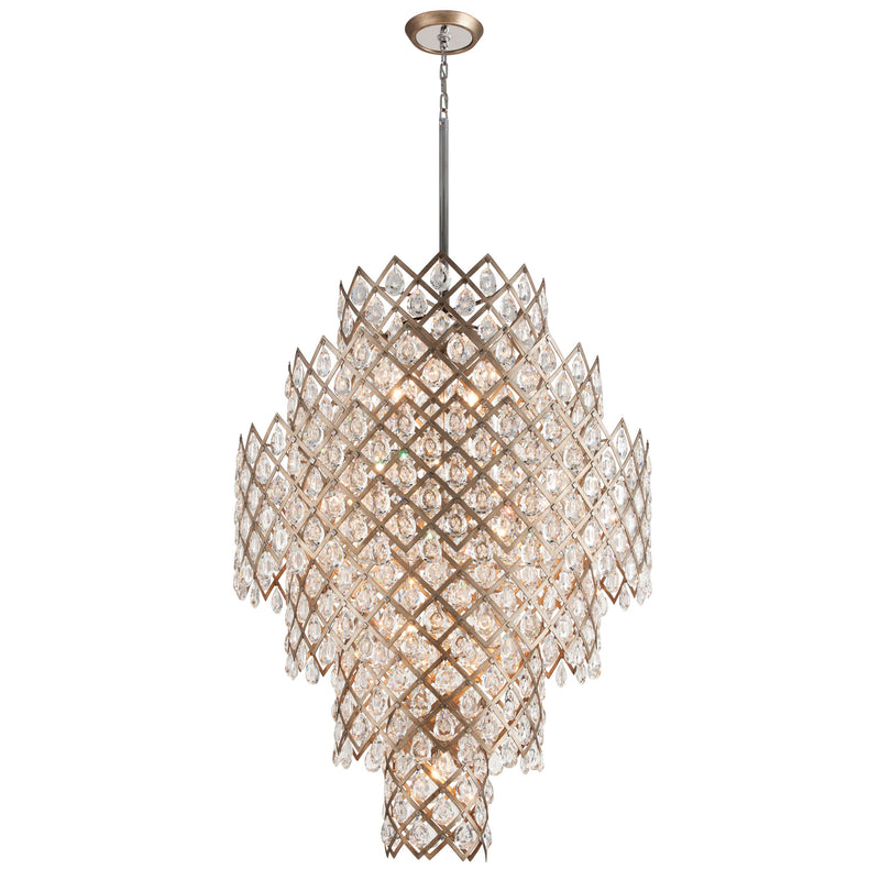 Corbett Lighting-214-717-SGL/SS-Vienna Bronze
