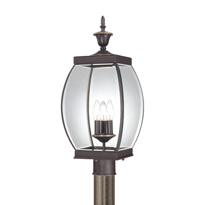 Quoizel - OAS9009Z - Three Light Outdoor Post Lantern - Oasis - Medici Bronze