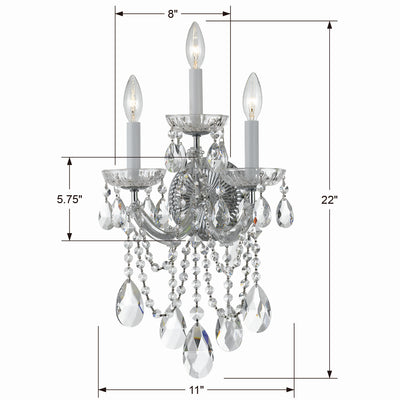 Maria Theresa Triple Sconce