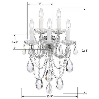Maria Theresa Five Arm  Sconce