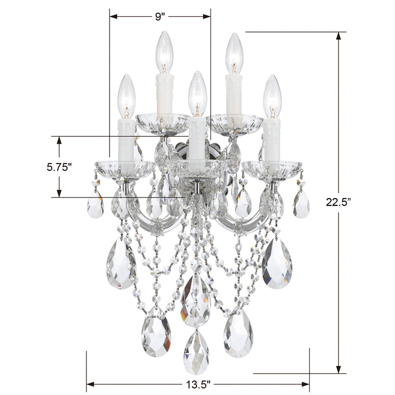 Maria Theresa Five Arm  Sconce