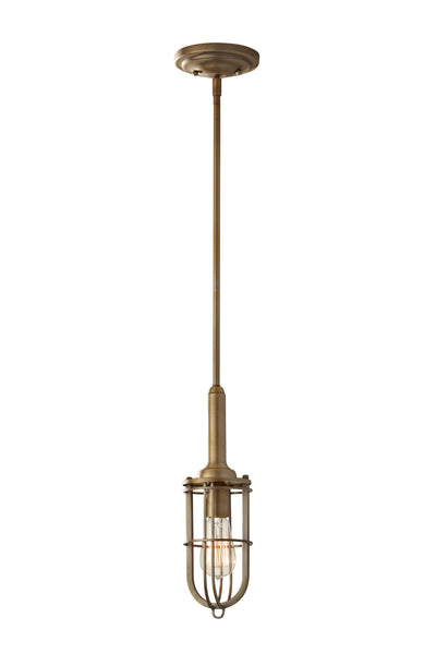 Generation Lighting. - P1240DAB - One Light Pendant - Urban Renewal - Dark Antique Brass