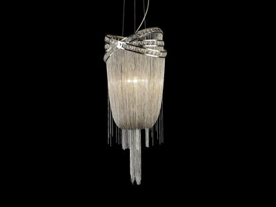 Avenue Lighting - HF1609-NCK - Six Light Chandelier - Wilshire Blvd. - Polish Nickel/Crystal