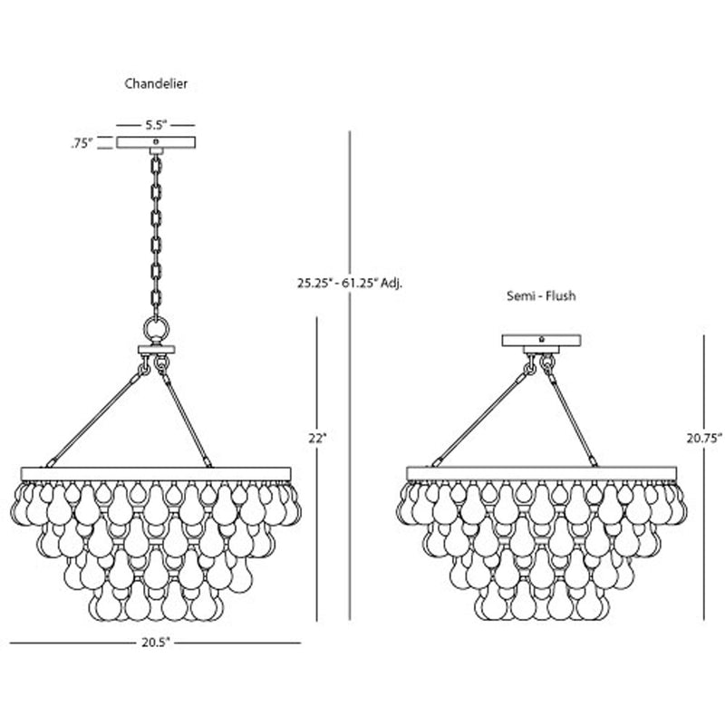 Bling Convertible Chandelier