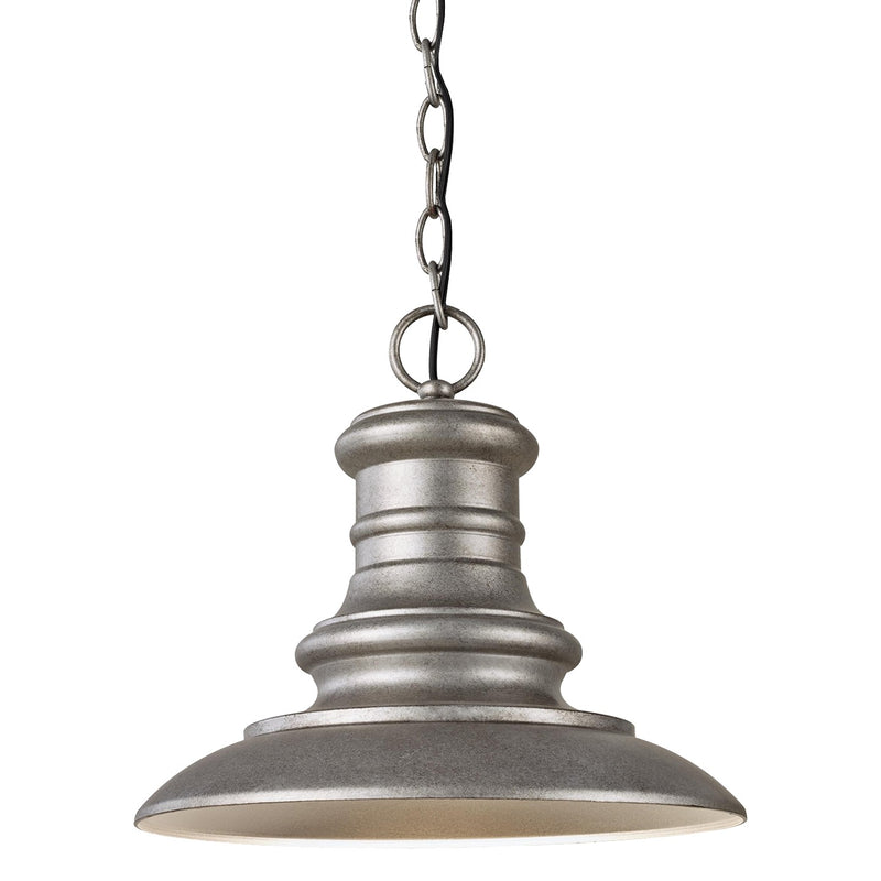 Generation Lighting - OL8904TRD - One Light Outdoor Pendant - Redding Station - Tarnished Silver