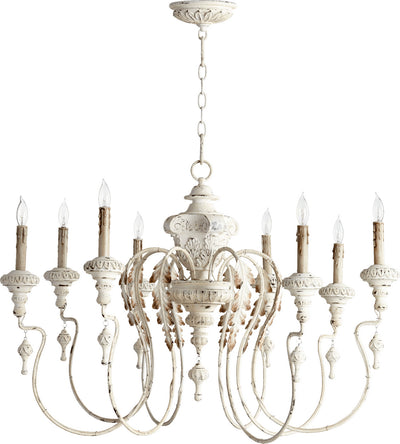 Quorum - 6006-8-70 - Eight Light Chandelier - Salento - Persian White