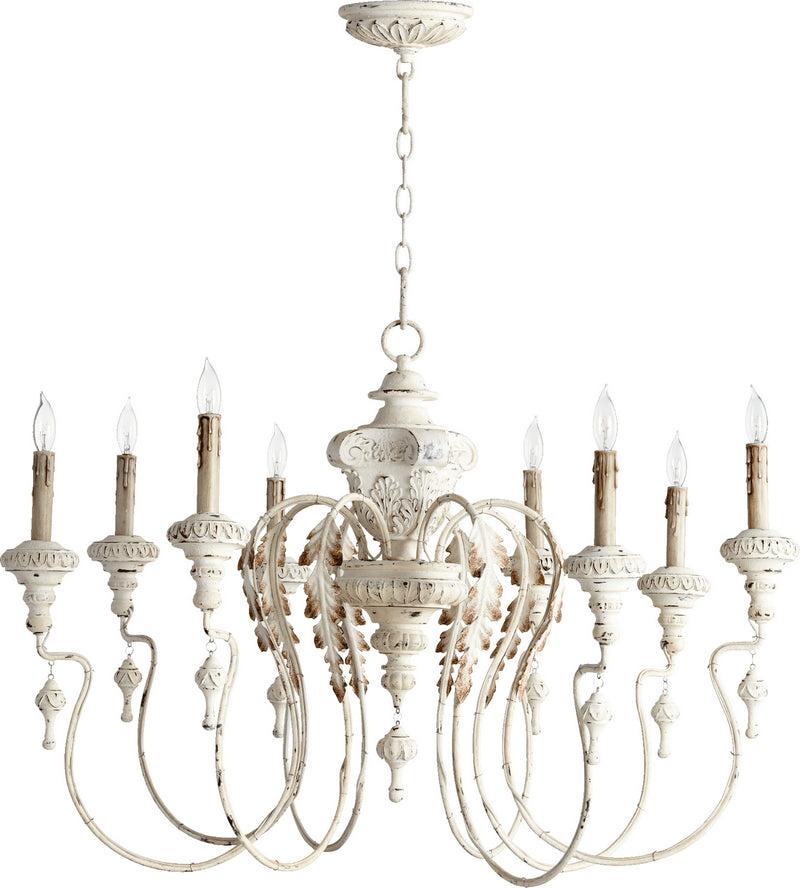 Quorum - 6006-8-70 - Eight Light Chandelier - Salento - Persian White