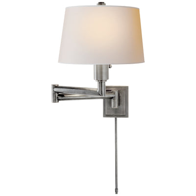 Visual Comfort Signature - CHD 5106AN-NP - One Light Wall Sconce - Chunky Swing Arm - Antique Nickel