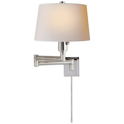 Visual Comfort Signature - CHD 5106PN-NP - One Light Wall Sconce - Chunky Swing Arm - Polished Nickel