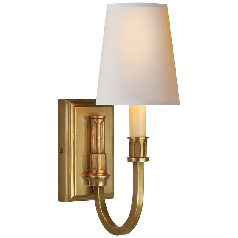 Visual Comfort Signature - TOB 2327HAB-NP - One Light Wall Sconce - Modern Library - Hand-Rubbed Antique Brass