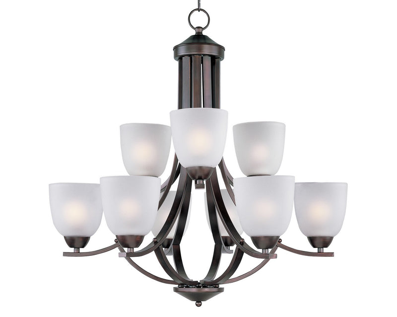 Maxim - 11226FTOI - Nine Light Chandelier - Axis - Oil Rubbed Bronze
