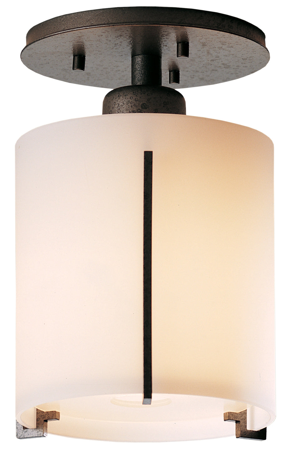Exos Glass Semi Flush Ceiling Light | Hubbardton Forge – Cleveland Lighting