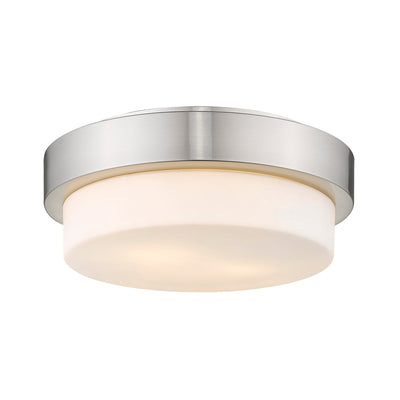 Golden - 1270-11 PW - Two Light Flush Mount - Multi-Family - Pewter