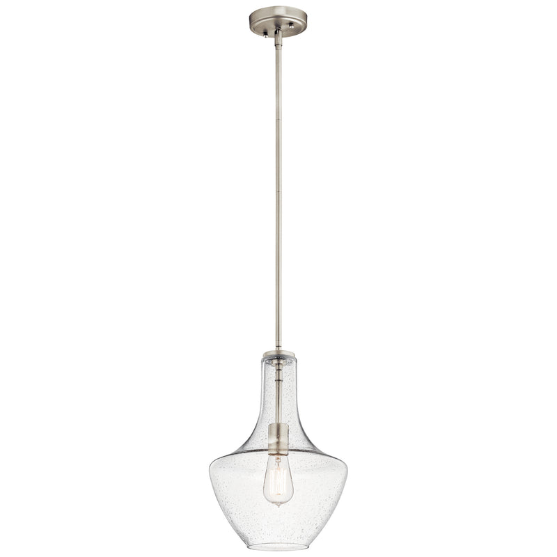 Kichler - 42141NICS - One Light Pendant - Everly - Brushed Nickel