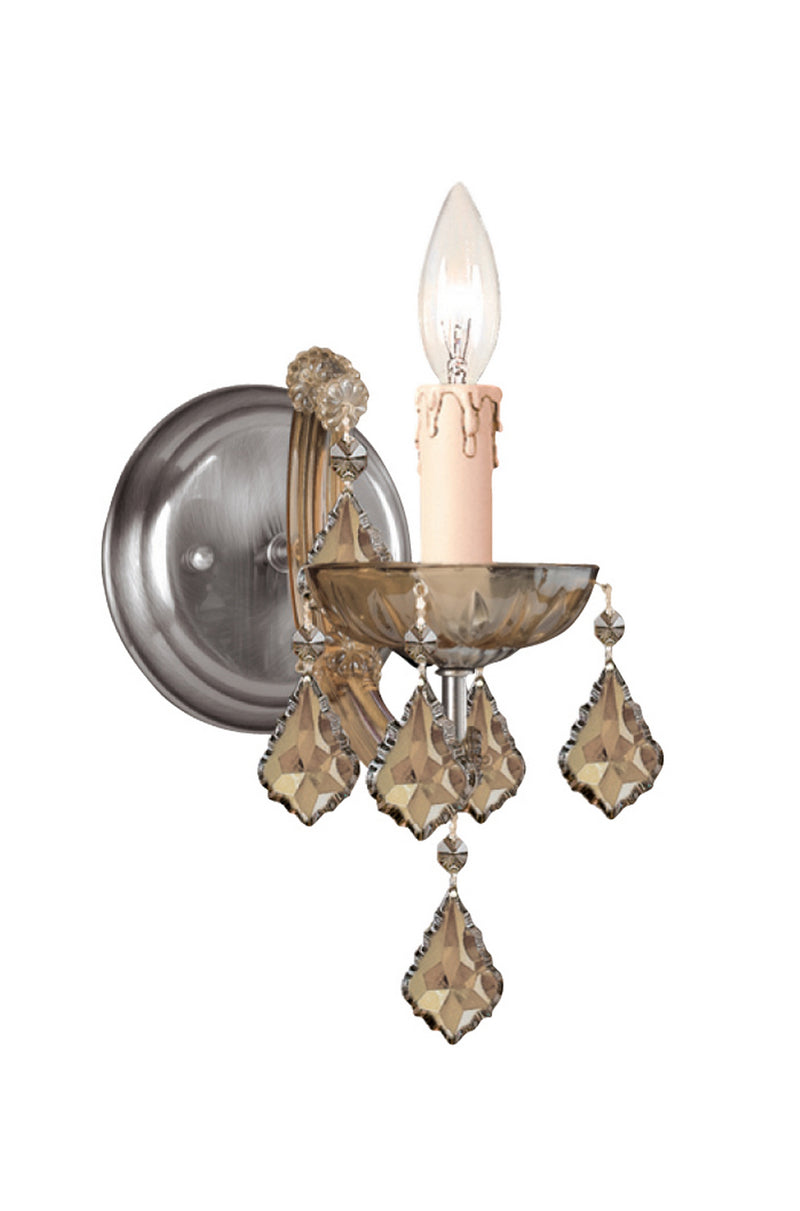 Crystorama - 4471-AB-GT-MWP - One Light Wall Mount - Maria Theresa - Antique Brass