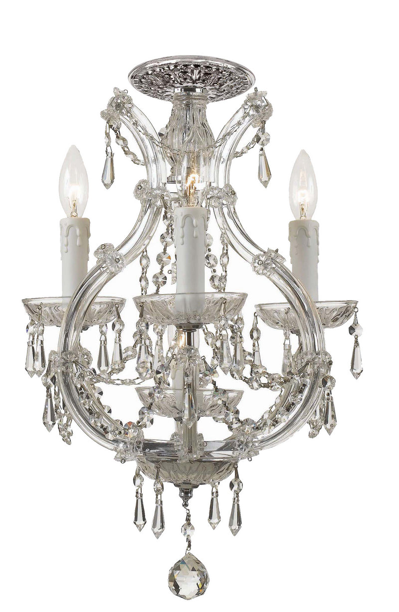 Crystorama - 4473-CH-CL-S_CEILING - Four Light Ceiling Mount - Maria Theresa - Polished Chrome