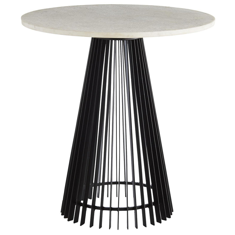 Arteriors Jaime Marble Iron End Table - Thumbnail 2