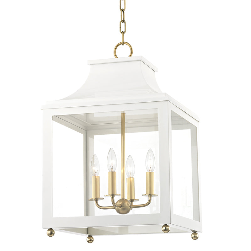 Mitzi - H259704L-AGB/WH - Aged Brass / White