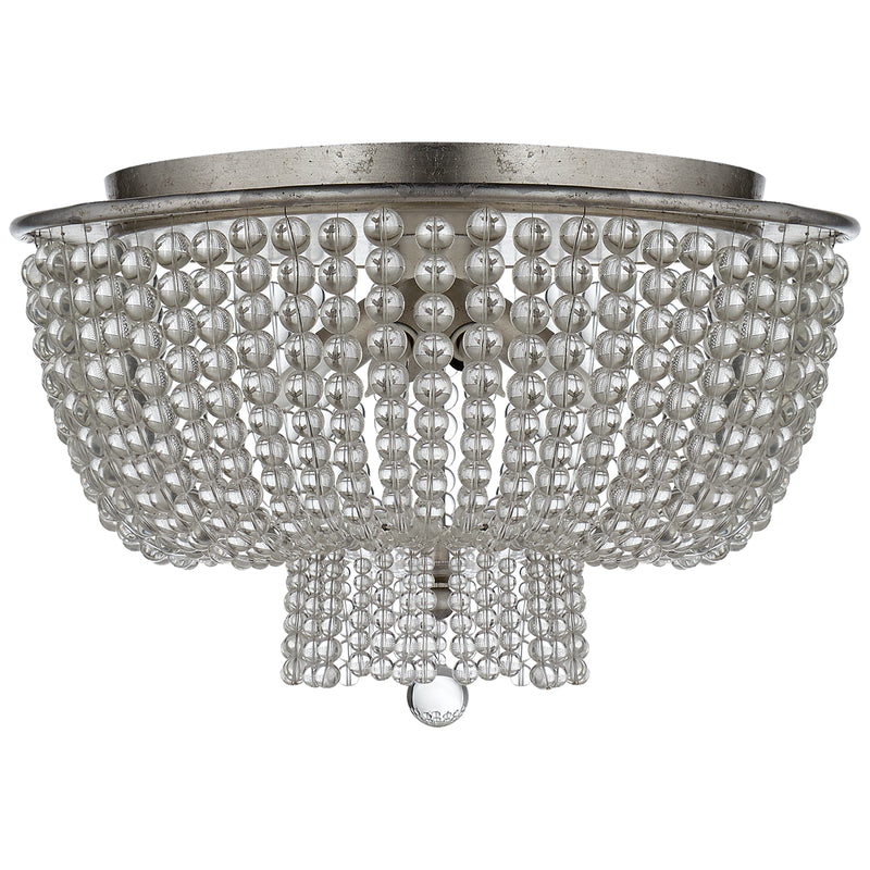 Visual Comfort Signature - ARN 4102BSL-CG - Four Light Flush Mount - Jacqueline - Burnished Silver Leaf