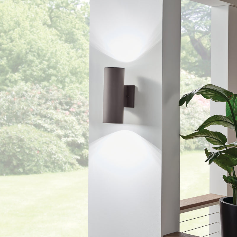 Cylinder LED Up/Downlight Wall Light