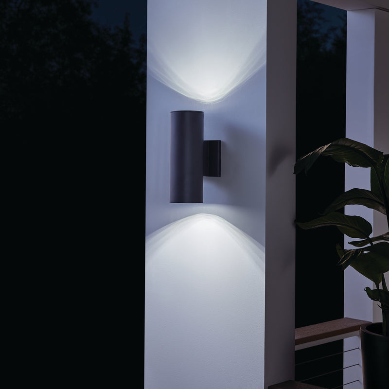 Cylinder LED Up/Downlight Wall Light