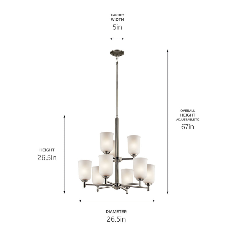 Shailene 2 Tier Chandelier