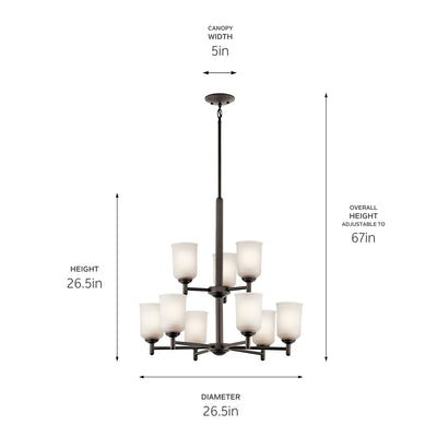 Shailene 2 Tier Chandelier