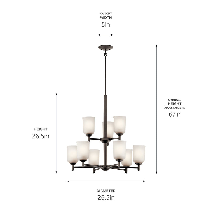 Shailene 2 Tier Chandelier