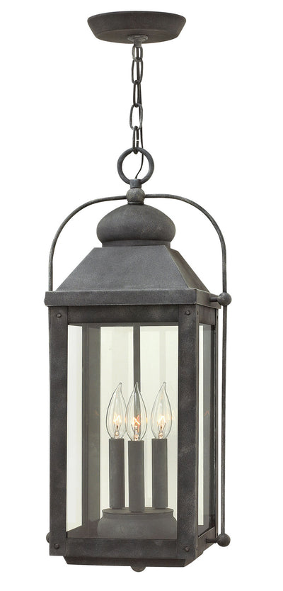 Hinkley - 1852DZ - LED Hanging Lantern - Anchorage - Aged Zinc
