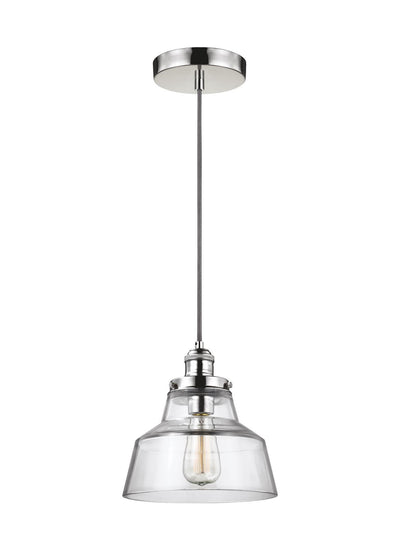 Visual Comfort Studio - P1348PN - One Light Pendant - Baskin - Polished Nickel