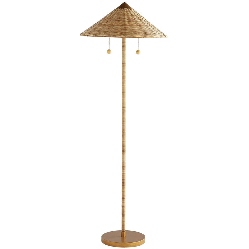Arteriors-Terrace Floor Lamp-Antique Brass