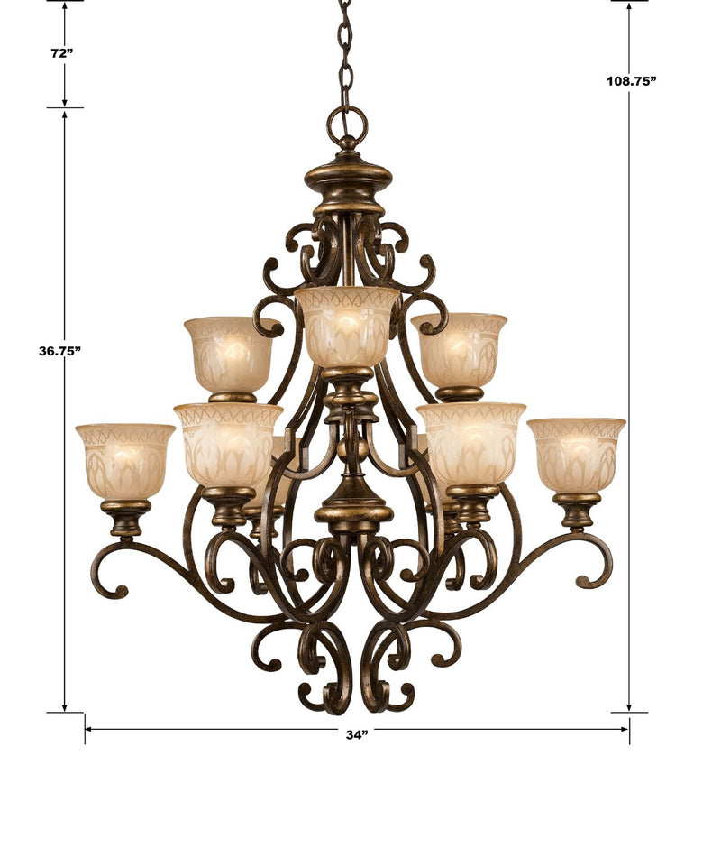 Norwalk 2 Tier Chandelier