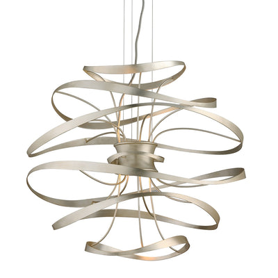 Corbett Lighting - 213-42-SL/SS - LED Chandelier - Calligraphy - Silver Leaf Polished Stainless