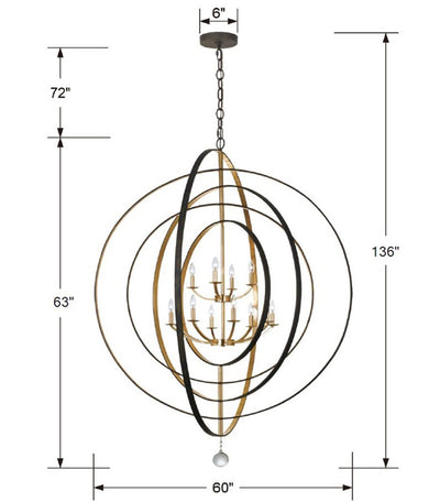 Luna Orb Chandelier