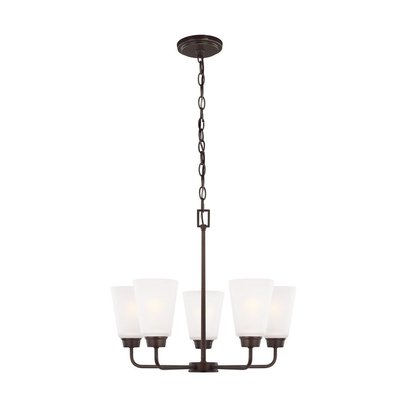 Generation Lighting - 3115205-710 - Five Light Chandelier - Kerrville - Bronze