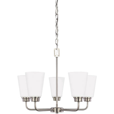Generation Lighting - 3115205-962 - Five Light Chandelier - Kerrville - Brushed Nickel