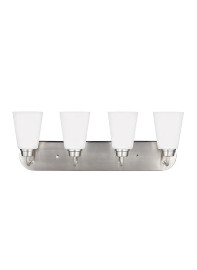 Generation Lighting - 4415204-962 - Four Light Wall / Bath - Kerrville - Brushed Nickel