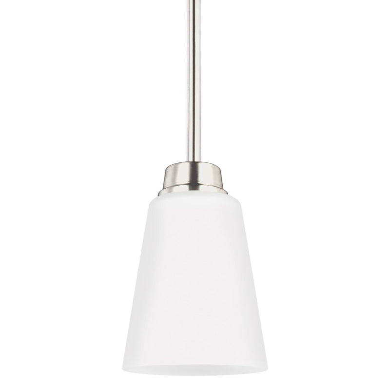 Generation Lighting - 6115201-962 - One Light Mini-Pendant - Kerrville - Brushed Nickel