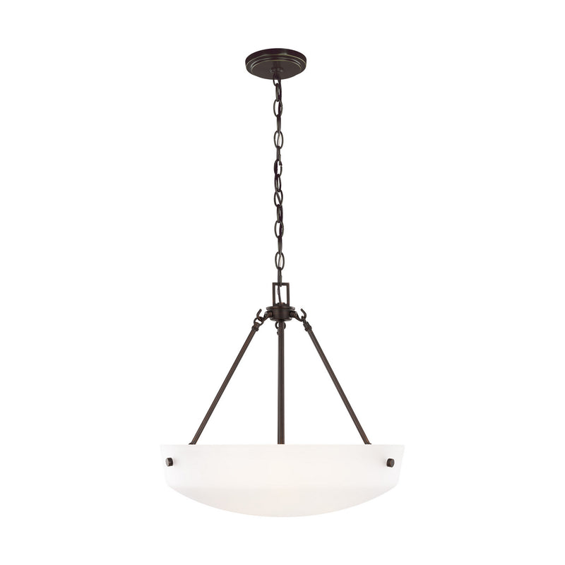 Generation Lighting - 6615203-710 - Three Light Pendant - Kerrville - Bronze