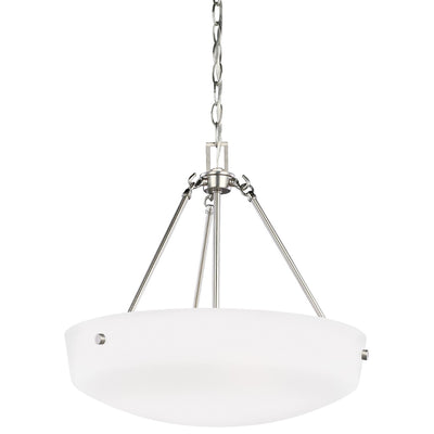 Generation Lighting - 6615203-962 - Three Light Pendant - Kerrville - Brushed Nickel