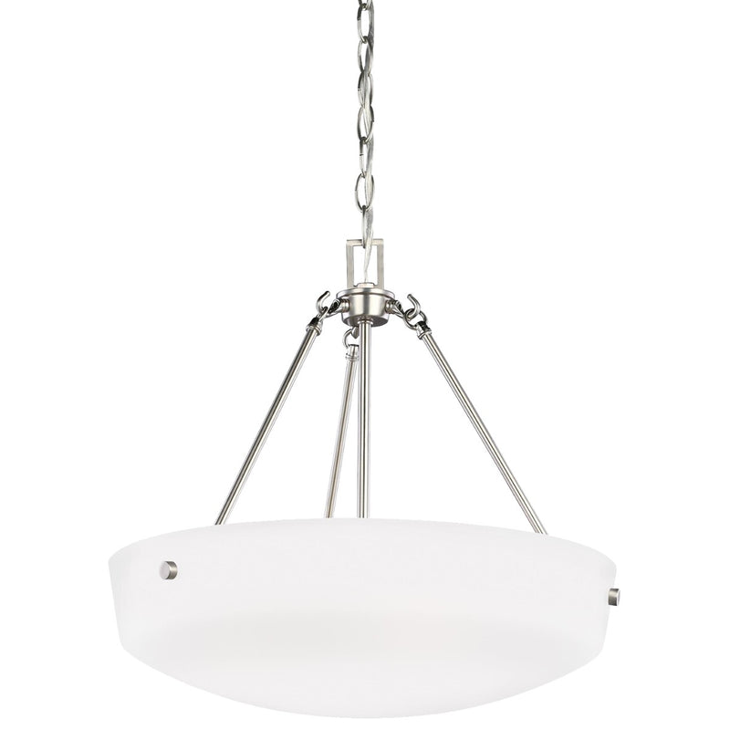 Generation Lighting - 6615203-962 - Three Light Pendant - Kerrville - Brushed Nickel