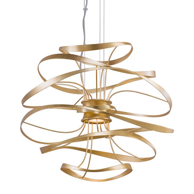 Corbett Lighting - 216-42-GL/SS - LED Pendant - Calligraphy - Gold Leaf W Polished Stainless