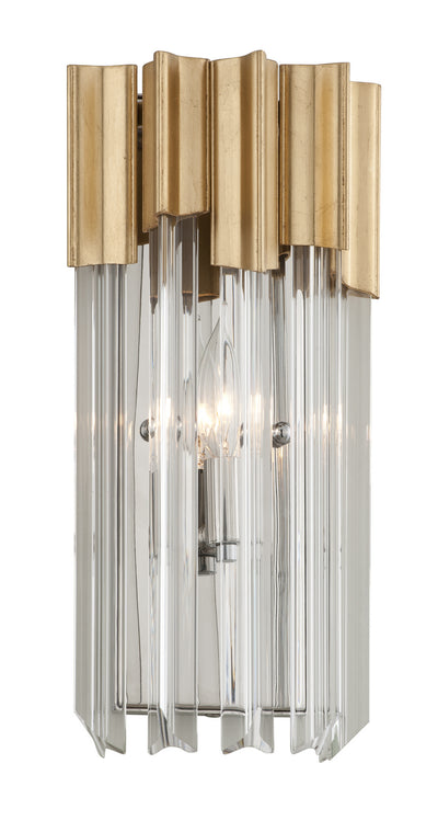 Corbett Lighting - 220-11-GL/SS - One Light Wall Sconce - Charisma - Gold Leaf W Polished Stainless