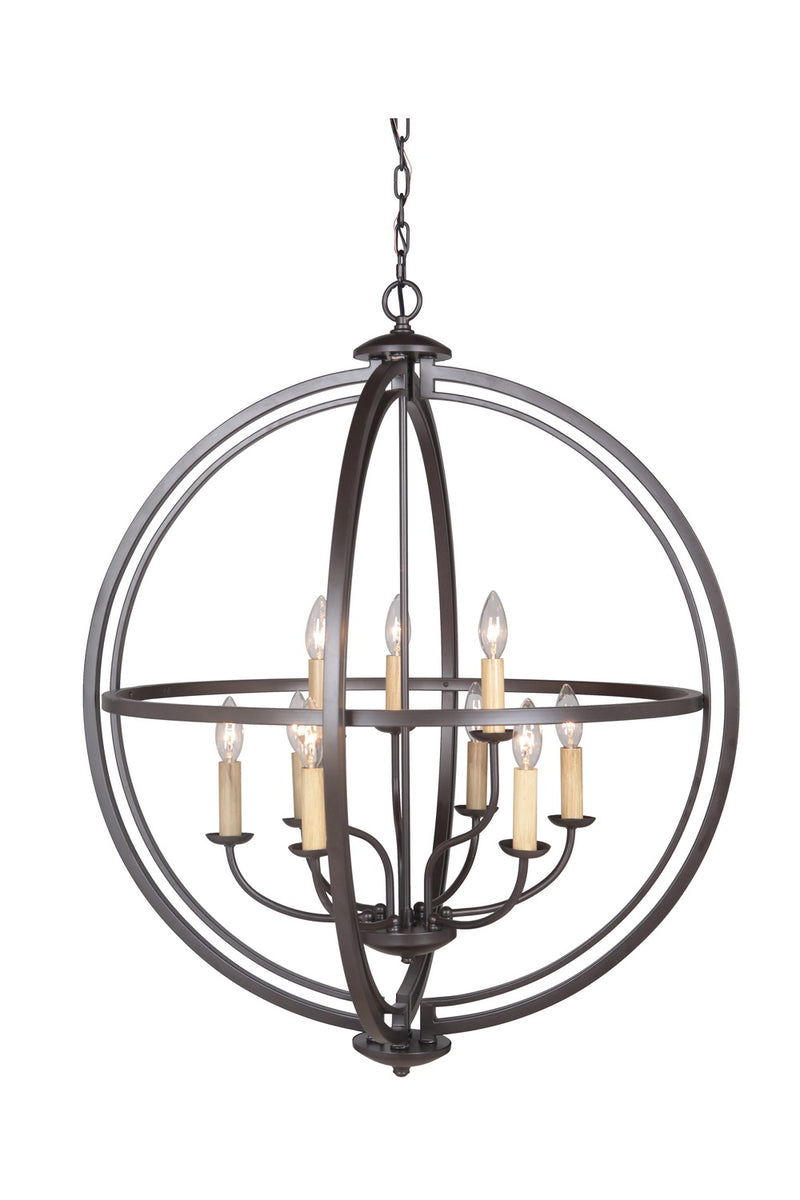Craftmade - 40139-ESP - Nine Light Foyer Pendant - Berkeley - Espresso