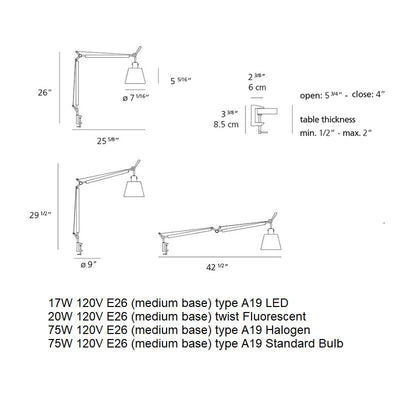 Tolomeo Table Lamp With Shade