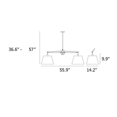 Tolomeo Double Shade Suspension