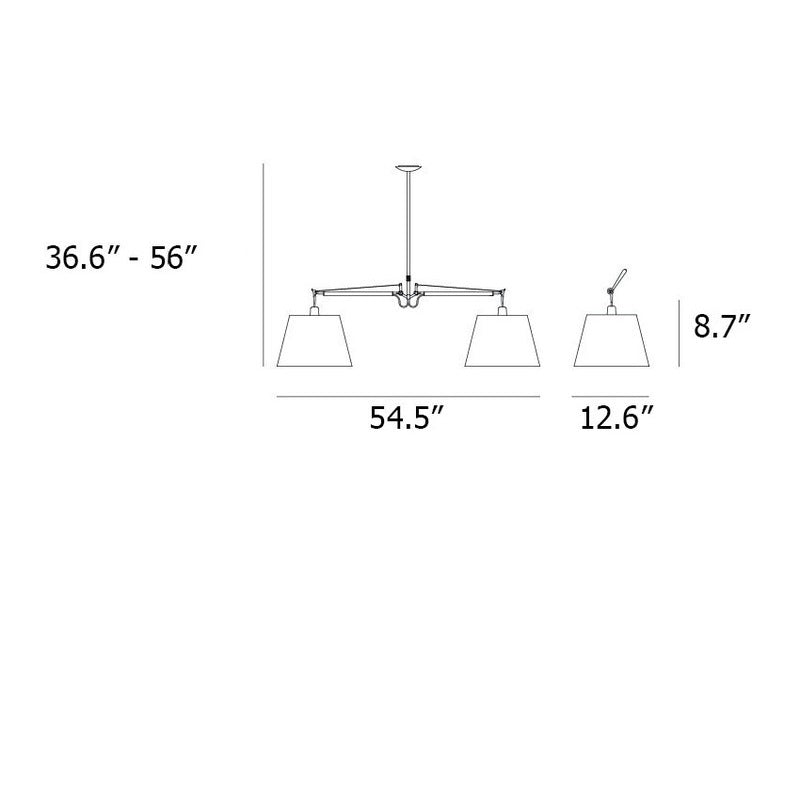 Tolomeo Double Shade Suspension