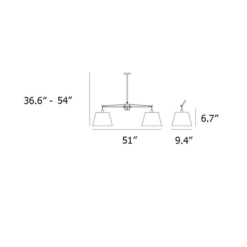 Tolomeo Double Shade Suspension