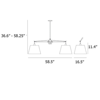 Tolomeo Double Shade Suspension