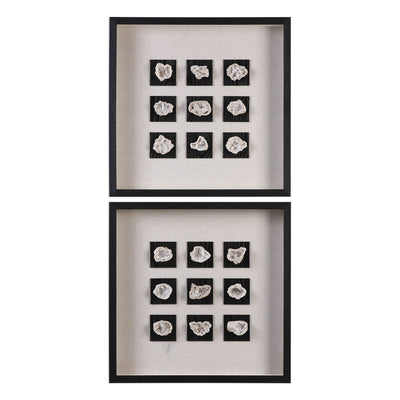 Uttermost - 04080 - Shadow Box - Geode - Black Wood